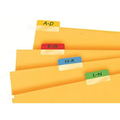 Abbildung von 3L Registertabs selbstklebend 12x40mm sortiert VE=48 Stück