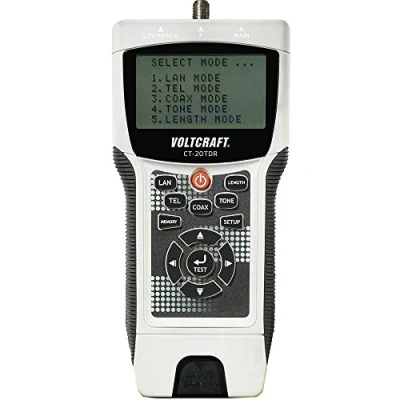 Abbildung von Kabeltester CT 20TDR VOLTCRAFT Geeignet für geschirmte/ungeschirmte Kabel, CAT3, CAT4, CAT5, CAT5E, CAT6, Coax