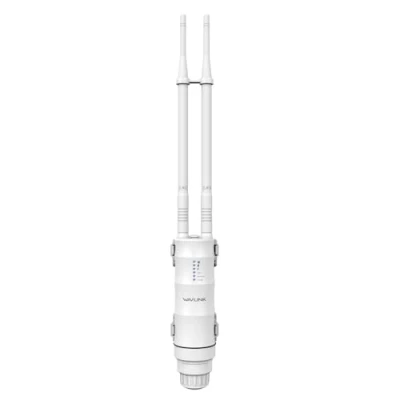 Abbildung von WAVLINK N300 Outdoor WLAN Repeater, wetterfester 300Mbit/s Access Point/Verstärker unterstützt Passive/Active PoE, AP/Router/Repeater Modi, 100Mbit/s WAN/LAN, WPA2, EU Netzteil