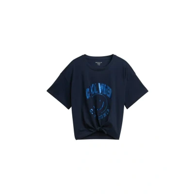 Abbildung von TOM Tailor Cropped Tshirt print für Kinder, Größe: 152, Sky captain blue