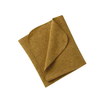 Abbildung von Engel Natur, Baby Fleece Decke mit Muschelkante, 100% Wolle (kbT) (80x100 cm, Safran Melange)