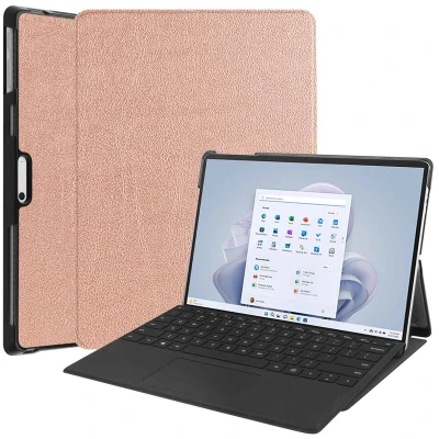 Abbildung von Trifold Klapphülle für das Microsoft Surface Pro 9 Rose Gold