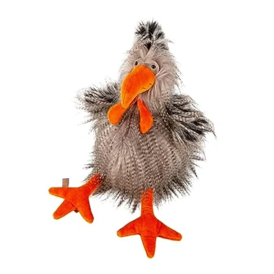 Abbildung von sigikid Roost Boost Kikeriki Kollektion Kuscheltier für Kinder, Größe: One Size, Grau beige orange