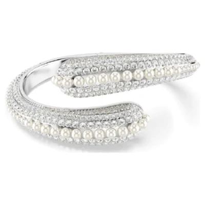 Abbildung von Swarovski Sublima CUFF Armband silvercoloured, Damen, Größe: Medium, Silver coloured