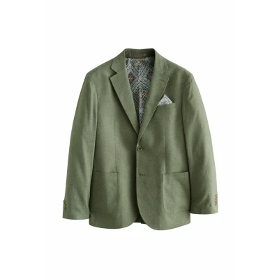 Abbildung von Next Regular FIT Textured Sakko, Herren, Größe: 58xR, Khaki green