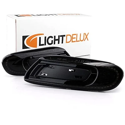 Abbildung von VINSTAR 2 x LED Blinker Seitenblinker Blinkleuchte mit E Prüfzeichen Black Vision V 173306