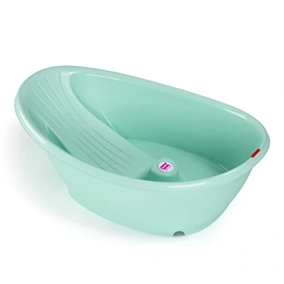 Abbildung von OKBABY Bella Die gemütliche Badewanne für Neugeborene und Babys von 0 12 Monate Hellblau