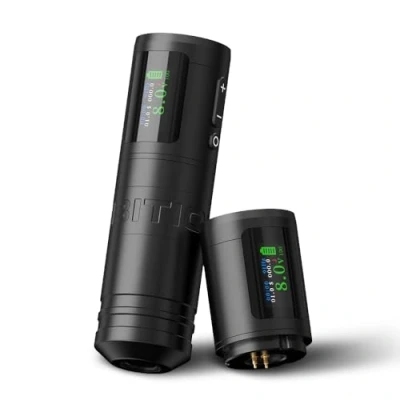 Abbildung von Ambition Ninja Ultra Kabellose Tätowiermaschine mit intelligenter Abrechnungsfunktion Rotary Cartridge Pen 2 kabellosen 1900 mAh Tätowierpistolen ohne Kern und gerader Antriebsstange