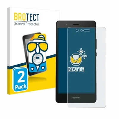 Abbildung von BROTECT Entspiegelungs Schutzfolie für Huawei P9 Lite / G9 (2 Stück) Matte Displayschutz Folie, Anti Reflex, Fingerprint