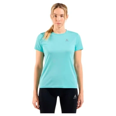Abbildung von ODLO Damen Essential Flyer Kurzarm Laufshirt, Aqua Haze, XS EU