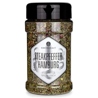 Abbildung von Ankerkraut Steakpfeffer Hamburg, die hanseatische Pfeffer Mischung für den Grill, 170g im Streuer