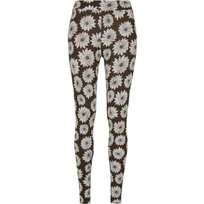 Abbildung von Urban Classics SOFT AOP Leggings Hosen, Damen, Größe: Large, Browncamomile