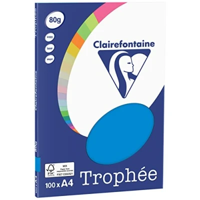 Abbildung von Clairefontaine Kopierpapier Trophee A4 80g/qm VE=100 Blatt karibik bla