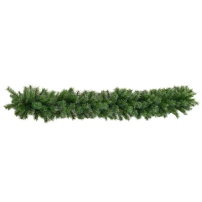 Abbildung von HOMCOM 1,8 m künstliche Weihnachtsgirlande Blumendekoration mit 160 Spitzen Grün