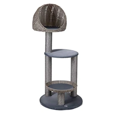 Abbildung von Karlie 522670 Outdoor Kratzbaum Rixy, grau, 56x56x129.5 cm (1er Pack)