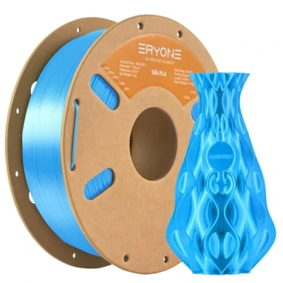 Abbildung von ERYONE Silk PLA Filament 1.75 mm, 3D Drucker PLA, 0,03 1 kg/Spule, Blau