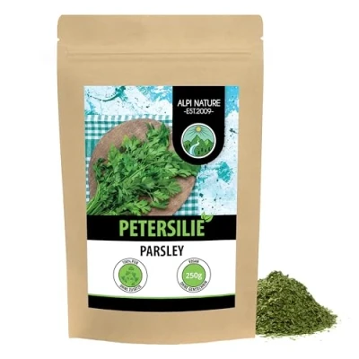 Abbildung von Petersilie gerebelt (250g), getrocknet, 100% rein und naturbelassen zur Zubereitung von Gewürzmischungen