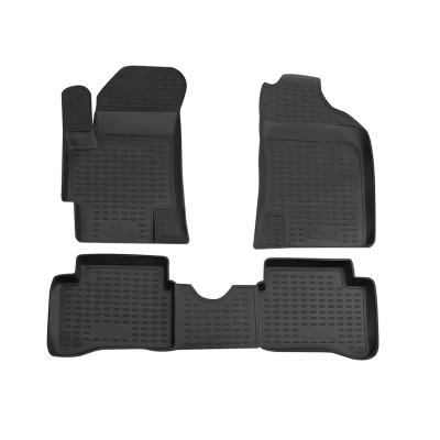 Abbildung von OMAC 4018444 Fußmattensatz Gummi, TPE (thermoplastischer Elastomer) 4 schwarz KIA: RIO 2