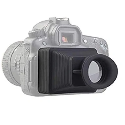 Abbildung von LENSGO Professioneller Kamera Sucher, 8,1 cm (3,2 Zoll) LCD Lupe, 3,2 x Bildschirm, Sonnenblende für Canon, Sony, Nikon, Olympus, Panasonic und weitere DSLR/SLR Kameras