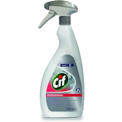 Abbildung von Cif Professional Badreiniger 2 in 1 Reiniger und Entkalker, auch für verchromte Oberflächen, Kunststoffe mit Keramik, 0,75 L