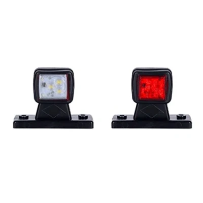 Abbildung von BUL BARS 2 x 6 SMD LED Begrenzungsleuchte Seitenleuchte 12V 24V mit E Prüfzeichen Positionsleuchte Auto LKW PKW KFZ Lampe Leuchte Licht Weiß Rot Universal