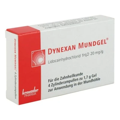 Abbildung von Dynexan Mundgel Zylinderampullen 4X1,7 g