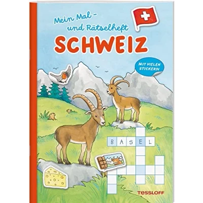Abbildung von Mein Mal und Rätselheft. Schweiz: Mit vielen Stickern (Mal Rätselbücher)