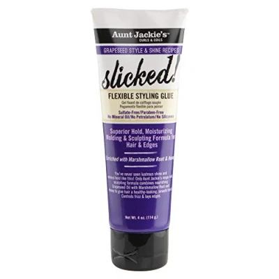 Abbildung von Aunt Jackie&#039;s Lockiges Haar &amp; Coils Traubenkern Slicked Flexible Styling Gel 114g/4oz, Multicolor