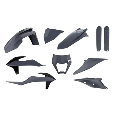 Abbildung von Polisport 90917 Enduro Plastic Replica Kit für diejenigen, die OEM Qualität suchen KTM Motorräder in Farbe nardo grau