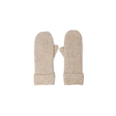 Abbildung von VERO MODA Damen VMLUCA Rib Mittens GA NOOS Handschuhe, Brown Lentil/Detail:Melange, One Size
