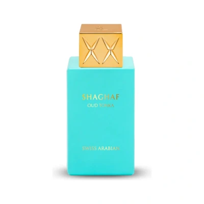 Abbildung von Swiss Arabian Eau de Parfum Shaghaf Oud Tonka 75ml, Glasflakon in dekorativer Geschenkbox