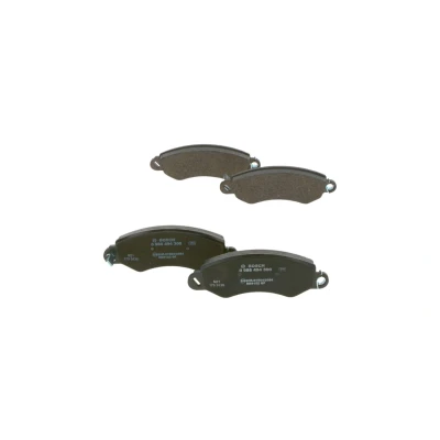 Abbildung von BOSCH 0 986 494 300 Bremsbelagsatz Low Metallic mit akustischer Verschleißwarnung Anti Quietsch Blech LDV: Maxus Bus