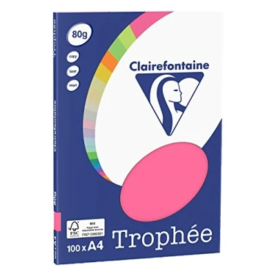 Abbildung von 10 x Clairefontaine Kopierpapier Trophee A4 80g/qm 100 Blatt fuchsia