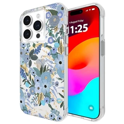 Abbildung von Rifle Paper Co. iPhone 15 Pro Hülle [kompatibel mit MagSafe] [3,6 m Fallschutz] Niedliche 6,1 Zoll Blumenmuster, kratzfeste Technologie, stoßfestes Material, schmale Passform