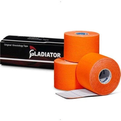 Abbildung von Wasserdichtes und elastisches Kinesio Tape orange 3 Rollen