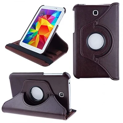 Abbildung von COOVY® 2.0 Cover für Samsung Galaxy TAB 3 7.0 GT P3200 P3210 SM T210 T211 Rotation 360 Smart Hülle Tasche Etui Case Schutz Ständer braun