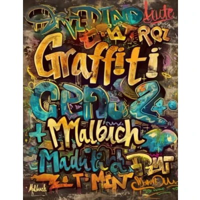 Abbildung von Graffiti Malbuch: Street Art zum Ausmalen: Geschenke für Erwachsene, Kinder und Jugendliche