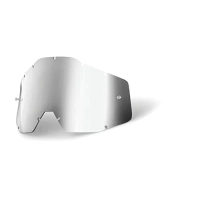Abbildung von 100% Accuri/Strata Jugend Ersatzlinse W/Posts Spiegel Anti Nebel, Silber, One Size