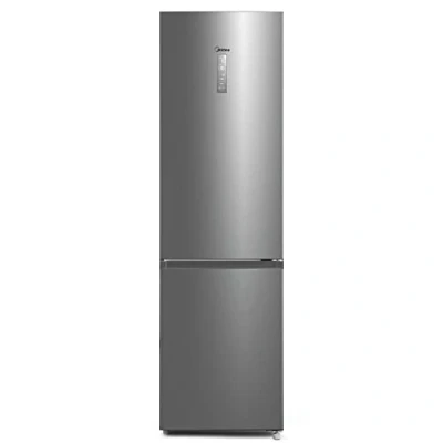 Abbildung von Midea MDRB521MGB02 Kühl /Gefrierkombination/NoFrost/Inverter Kompressor/Metal Cooling/Niedrigtemperaturzone/180 Verstellbare Gefrierfach Schublade/201 cm hoch/256 L Kühlteil/122 Gefrierteil
