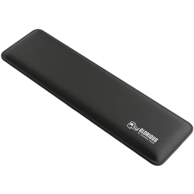 Abbildung von Glorious Gaming Padded Keyboard Wrist Rest (TKL, 17 mm stark) gesteppte Ränder, glatte Stoffoberfläche, rutschfeste Gummibasis, mittlere Festigkeit, 360 x 100 Schwarz