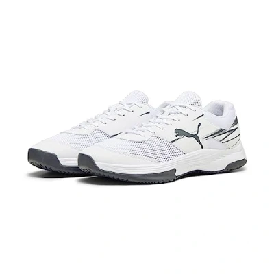 Abbildung von PUMA Unisex Varion Ii Indoor Court Shoe, White Shadow Gray, 39 EU