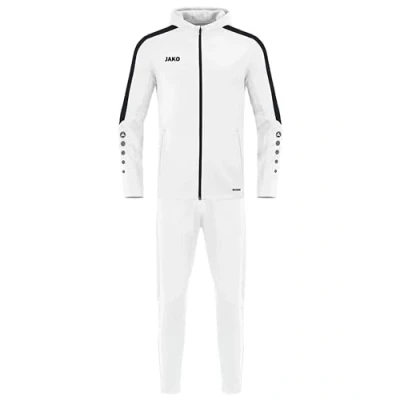 Abbildung von JAKO Kinder Trainingsanzug Polyester Power mit Kapuze, Weiß, 152