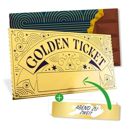 Abbildung von Inovida Goldenes Ticket Gutschein : Rubbellos zum Selber Ausfüllen Rubbellose Machen Goldene Rubbelkarte Golden Voucher Karte Personalisierte Geschenke