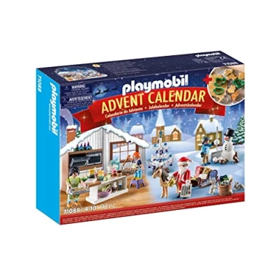 Abbildung von PLAYMOBIL Christmas 71088 Adventskalender für Kinder: Weihnachtsbacken mit Plätzchenformen, Inkl. Spielzeug Bäckerei, Kinder ab 4 Jahren