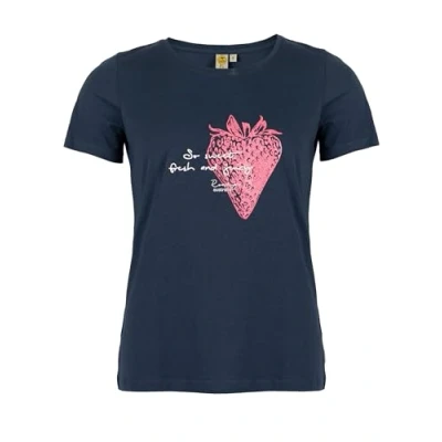 Abbildung von ROADSIGN australia Damen T Shirt mit ausdrucksstarkem Statement in modernen Farben Navy 3XL