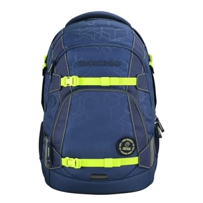 Abbildung von Coocazoo Schulrucksack MATE „Blue Bash, blau, ergonomischer &amp; anpassbarer Tornister, höhen größenverstellbar, mit Brustgurt Hüftgurt, ab der 3. Klasse