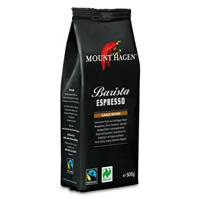 Abbildung von Mount Hagen Bio Espresso Barista ganze Bohne FT Naturland 500g