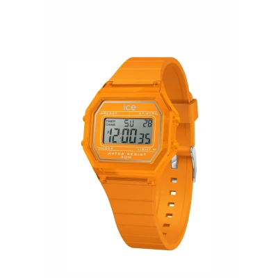 Abbildung von Ice Watch Retro Clear Small Digitaluhr für Kinder, Größe: One Size, Orange