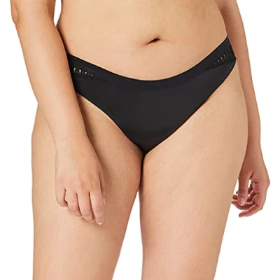 Abbildung von Triumph AURA Spotlighthigh LEG String, Damen, Größe: 38, Black