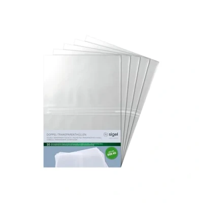 Abbildung von SIGEL SM181/5 Doppel Transparenthüllen für A5, 5 er Pack, 10 Stück